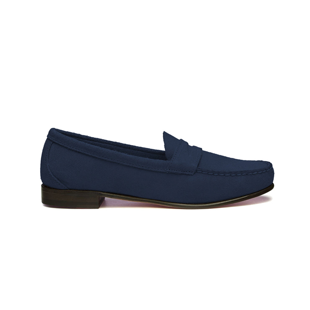 Audrey Woman Suede Blue Navy